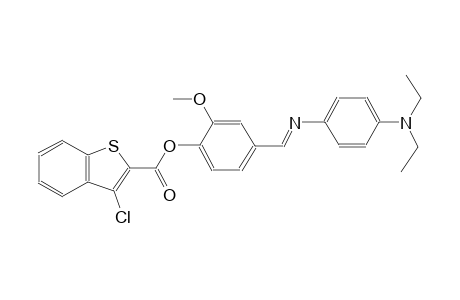 4-((E)-{[4-(diethylamino)phenyl]imino}methyl)-2-methoxyphenyl 3-chloro-1-benzothiophene-2-carboxylate