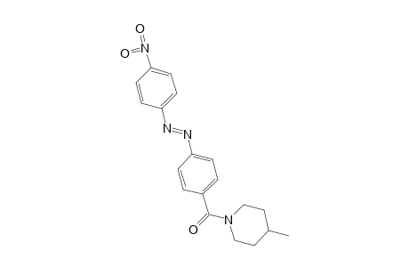 1-{p-[(p-Nitrophenyl)azo]benzoyl}-4-pipecoline