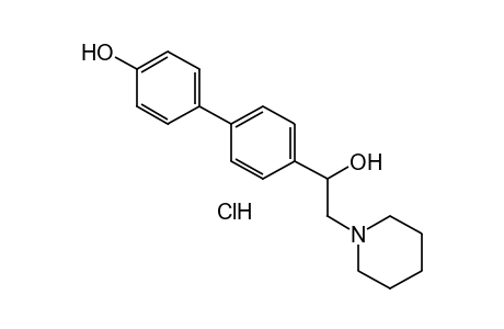 alpha-(4'-hydroxy-4-biphenylyl)-1-piperidineethanol, hydrochloride