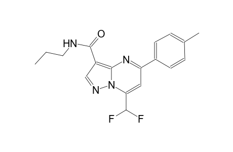 7-(difluoromethyl)-5-(4-methylphenyl)-N-propylpyrazolo[1,5-a]pyrimidine-3-carboxamide