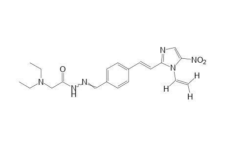 N,N-diethylglycine, {p-[2-(5-nitro-1-vinylimidazol-2-yl)vinyl]-benzylidene}hydrazide