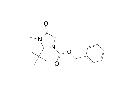 Benzyl 2-tert-butyl-3-methyl-4-oxo-1-imidazolidinecarboxylate