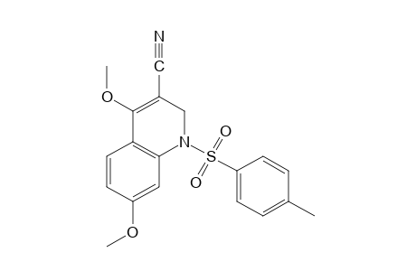 1,2-dihydro-4,7-dimethoxy-1-(p-tolylsulfonyl)-3-quinolinecarbonitrile