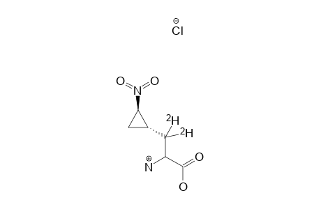 RAC-3,3-DIDEUTERIO-3-(TRANS-2'-NITROCYCLOPROPYL)-ALANINE-HYDROCHLORIDE