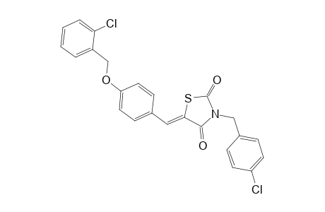 2,4-thiazolidinedione, 5-[[4-[(2-chlorophenyl)methoxy]phenyl]methylene]-3-[(4-chlorophenyl)methyl]-, (5Z)-