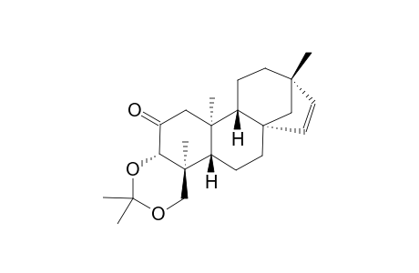 ENT-3-BETA,18-ISOPROPYLIDENEDIOXY-BEYER-15-ENE-2-ONE