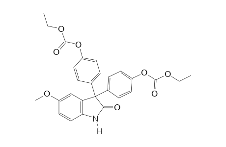 3,3-bis(p-hydroxyphenyl)-5-methoxy-2-indolinone, bis(ethyl carbonate)(ester)