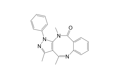 10H-Pyrazolo[4,3-c][1,5]benzodiazocin-10-one, 1,11-dihydro-3,4,11-trimethyl-1-phenyl-