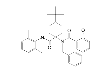 N-[4-tert-butyl-1-[(2,6-dimethylanilino)-oxomethyl]cyclohexyl]-2-hydroxy-N-(phenylmethyl)benzamide