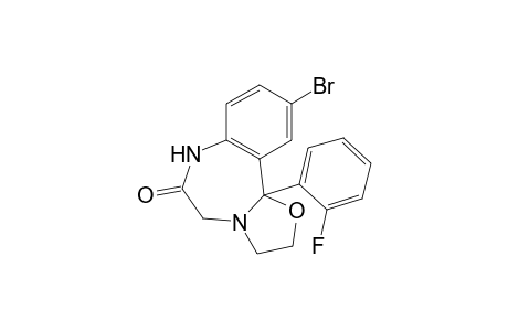 10-Bromo-11b-(2-fluorophenyl)-2,3,7,11b-tetrahydro[1,3]oxazolo[3,2-d][1,4]benzodiazepin-6(5H)-one