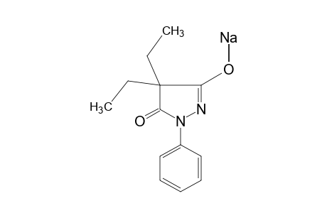 4,4-diethyl-3-hydroxy-1-phenyl-2-pyrazolin-5-one, sodium salt