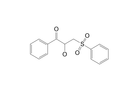 2-Hydroxy-1-phenyl-3-(phenylsulfonyl)propan-1-one