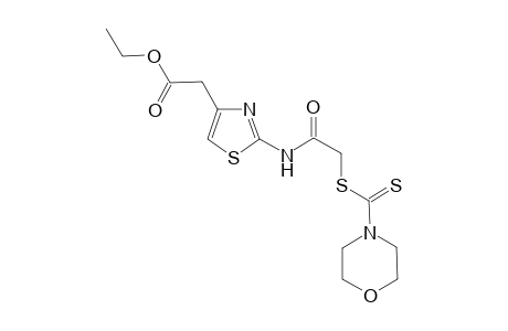 Ethyl 2-[2'-(4"-morpholinyl)thiocarbamoyl]thio]acylamino]-thiazol-4-acetate