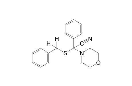 alpha-(BENZYLTHIO)-alpha-PHENYL-4-MORPHOLINEACETONITRILE