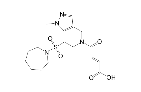 2-butenoic acid, 4-[[2-[(hexahydro-1H-azepin-1-yl)sulfonyl]ethyl][(1-methyl-1H-pyrazol-4-yl)methyl]amino]-4-oxo-, (2E)-