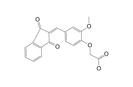 2-[4-[(1,3-Diketoindan-2-ylidene)methyl]-2-methoxy-phenoxy]acetic acid