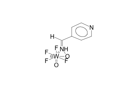 TETRAFLUORO(ANTI-4-PYRIDYLMETHYLENAMINOXY)OXOTUNGSTENATE ANION