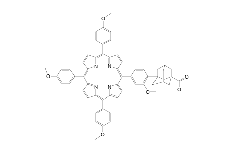 5-[4-(1-Carboxyadamantyl-3)-3-methoxyphenyl]-10,15,20-tri(4-methoxyphenyl)-21H,23H-porphine