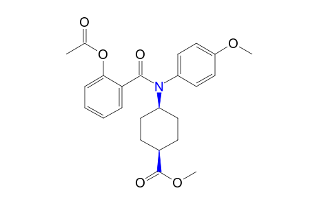 cis-4-[N-(p-methoxyphenyl)salicylamido]cyclohexanecarboxylic acid, methyl ester, acetate (ester)