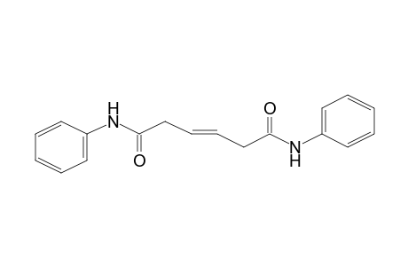 3-Hexenediamide, N,N'-diphenyl-, (E)-