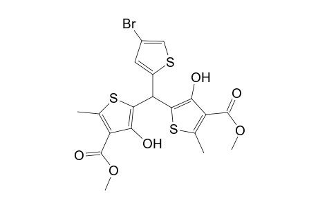 5-[(4-bromo-2-thienyl)-(4-carbomethoxy-3-hydroxy-5-methyl-2-thienyl)methyl]-4-hydroxy-2-methyl-thiophene-3-carboxylic acid methyl ester