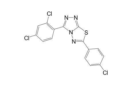 [1,2,4]Triazolo[3,4-b][1,3,4]thiadiazole, 6-(4-chlorophenyl)-3-(2,4-dichlorophenyl)-