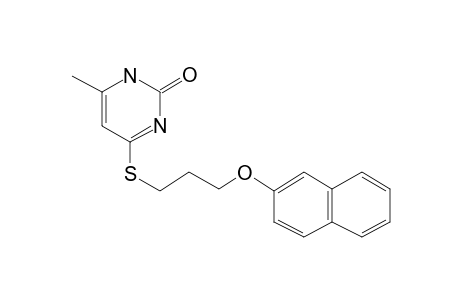 4-(3-(2-Naphthoxy)propylthio)-6-methyl-2(1H)-pyrimidinone