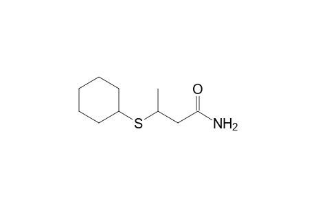 3-(Cyclohexylthio)butyramide