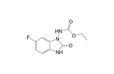 Ethyl N-(6-fluoranyl-2-oxidanylidene-3H-benzimidazol-1-yl)carbamate