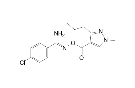 p-Chloro-o-[(1-methyl-3-propylpyrazol-4-yl)carbonyl]benzamidoxime