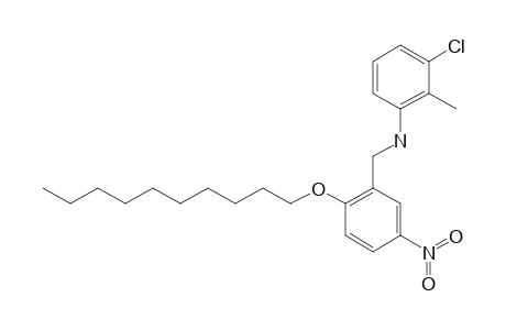 N-(3-chloro-o-tolyl)-2-(decyloxy)-5-nitrobenzylamine