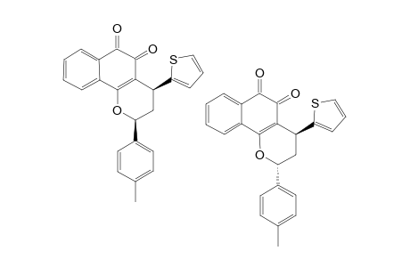 4-(THIOPHEN-2-YL)-2-PARA-TOLYL-3,4-DIHYDRO-2H-BENZO-[H]-CHROMENE-5,6-DIONE;SYN/ANTI-ISOMERS