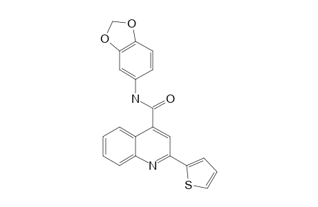 Quinoline-4-carboxamide, 2-(2-thienyl),N-(3,4-methylenedioxyphenyl)-