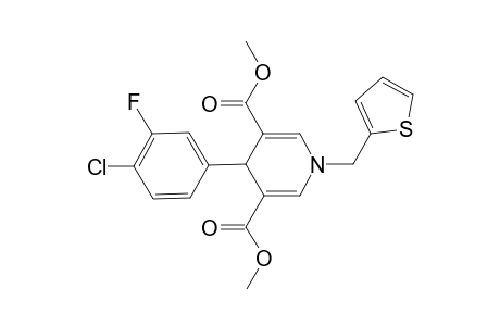 4-(4-Chloro-3-fluoro-phenyl)-1-(2-thenyl)-4H-pyridine-3,5-dicarboxylic acid dimethyl ester