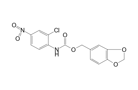 2-chloro-4-nitrocarbanilic acid, piperonyl ester