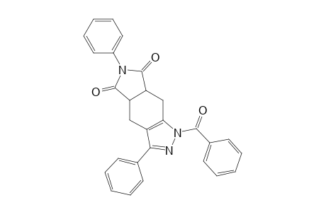 1-Benzoyl-3,6-diphenyl-4,4a,7a,8-tetrahydropyrrolo[3,4-f]indazole-5,7-dione