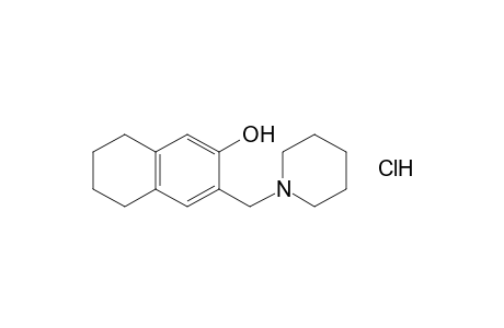 3-(piperidinomethyl)-5,6,7,8-tetrahydro-2-naphthol, hydrochloride