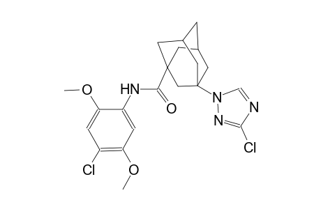 N-(4-chloro-2,5-dimethoxyphenyl)-3-(3-chloro-1H-1,2,4-triazol-1-yl)-1-adamantanecarboxamide