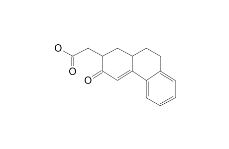 2-Phenanthreneacetic acid, 1,2,3,9,10,10a-hexahydro-3-oxo-