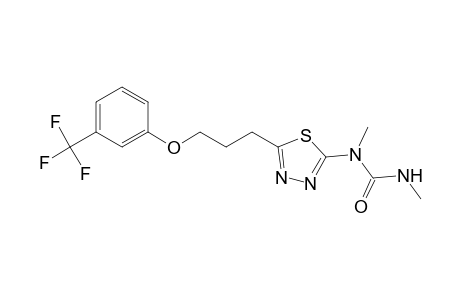 Urea, N,N'-dimethyl-N-[5-[3-[3-(trifluoromethyl)phenoxy]-propyl]-1,3,4-thiadiazol-2-yl]-