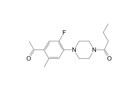 1-[4-(4-Butyryl-1-piperazinyl)-5-fluoro-2-methylphenyl]ethanone