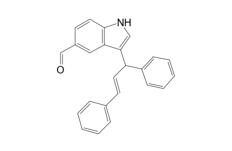 (E)-3-(1,3-diphenylallyl)-5-formyl-1H-indole