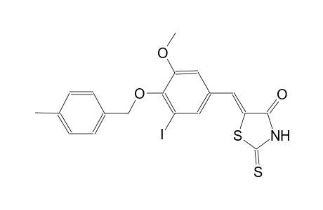 (5Z)-5-{3-iodo-5-methoxy-4-[(4-methylbenzyl)oxy]benzylidene}-2-thioxo-1,3-thiazolidin-4-one