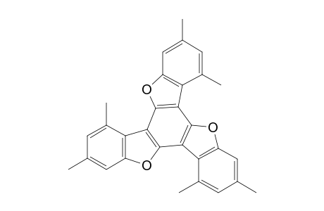 2,4,7,9,12,14-hexamethylbenzo[1,2-b.3,4-b'.5,6-b'']trisbenzofuran