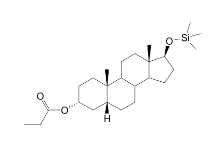 5.beta.-Androstane-3.alpha.,17.beta.-diol, O3-propionyl, O17-TMS