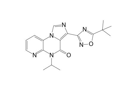 3-[5'-(t-Butyl)-1',2',4'-oxadiazol-3'-yl]-5-isopropylimidazo[1,5-a]pyrido[2,3-e]pyrazine-4(5H)-one