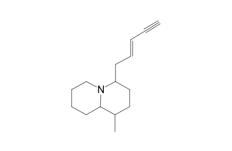 1-Methyl-4-(pent-2'-en-4'-yn-1'-yl)quinolizidine