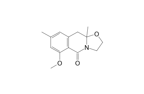 4-Methoxy-6,10-dimethyl-1-aza-11-oxatricyclo[8.3.0.0(3,8)]trideca-3,5,7-trien-2-one