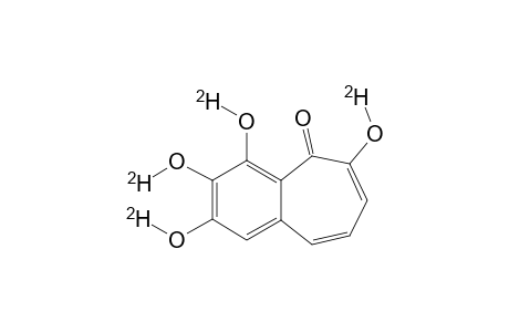 2,3,4,6-TETRA-DEUTEROHYDROXY-5H-BENZOCYCLOHEPTEN-5-ONE;PURPUROGALLIN-TETRADEUTERATED-OH