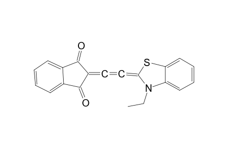 2-((3-ethylbenzo[d]thiazol-2(3H)-ylidene)vinylidene)-1H-indene-1,3(2H)-dione